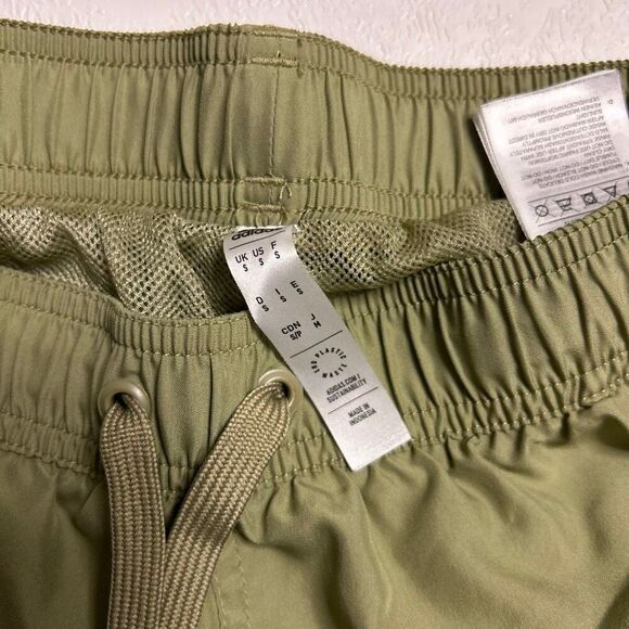 Adidas Olive Green 3-Stripes Athletic Shorts Size Small Men’s Swim Running - Picture 3 of 7